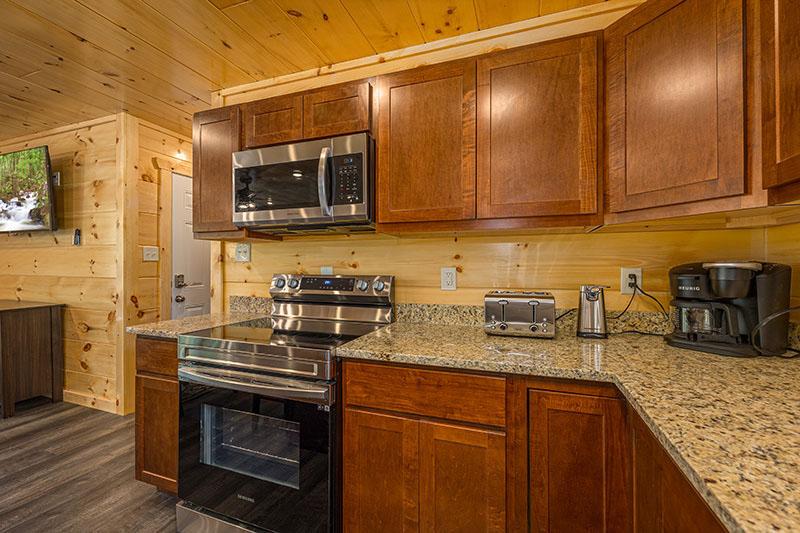 The comfort of today's modern kitchen. at Big Splash Lodge in Gatlinburg TN