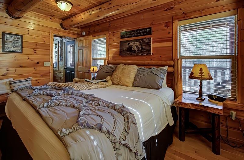 There's nothing like the warmth of a Smokies cabin. at A Great Escape in Gatlinburg TN