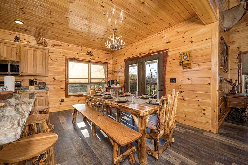 Save vacation dollars dining with the family at your cabin. at Sunset Peak in Gatlinburg TN