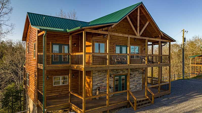 This big spacious cabin offers lots of move about space. at Sunset Peak in Gatlinburg TN