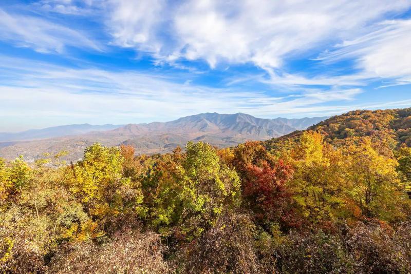 Seemingly endless views of the Great Smoky Mountains. at Top of the Smokies in Gatlinburg TN