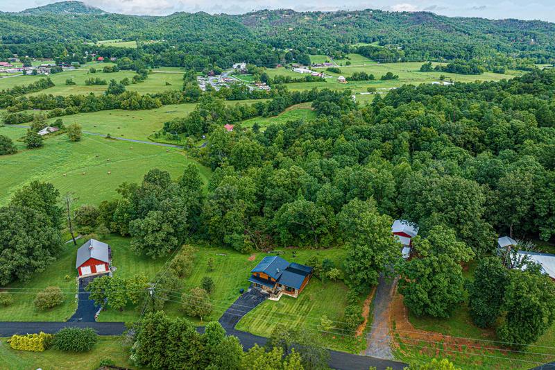 Smoky Mountains aerial photo. at Mountain Creek View in Gatlinburg TN