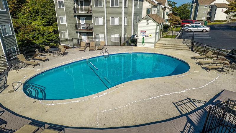 Summit Gatlinburg condos swimming pool. at Smokies Summit View in Gatlinburg TN