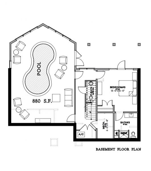 Cabin Rental Floorplan Basement Floor Milk & Honey cabin rental floorplan basement floor.