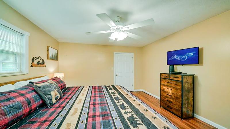 Bedroom two of your vacation rental home in the Smokies. at Bear Splashin Fun in Gatlinburg TN