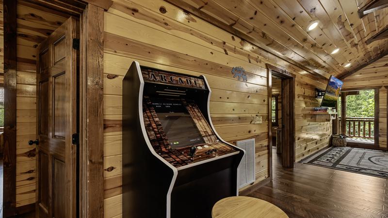 Cabin Arcade with multiple games.
