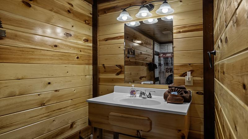 Sink in your cabin's second bedroom.