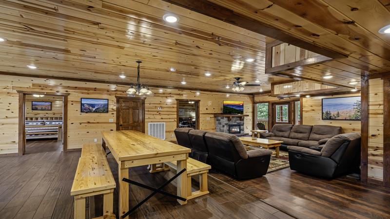 Your cabin in the Smokies fully equipped kitchen.
