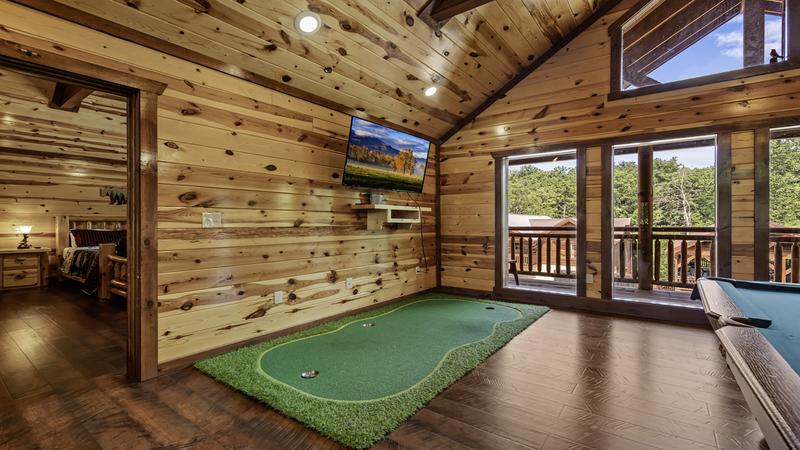 Your cabin's mini-putt course.