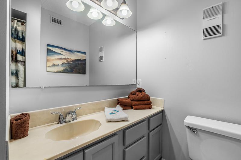 Condo Full Bath Full bath at your Gatlinburg condo.