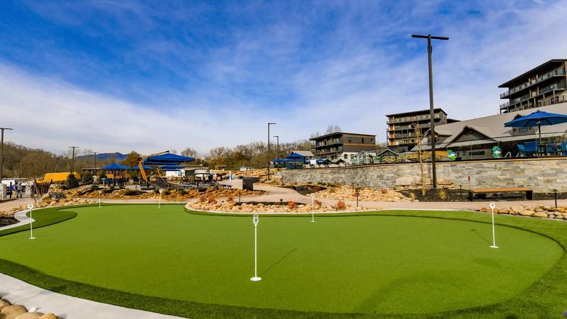 Head to the Smith Creek Resort putting green for a little practice.