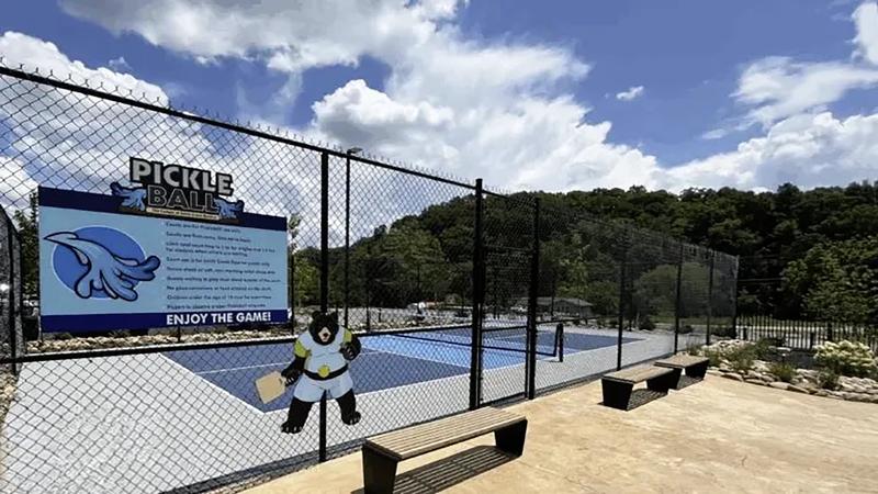 Pickle Ball court at Smith Creek Resort
