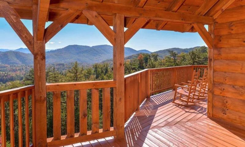 Rockers And Smoky Mountain Views Your cabin in the Smokies offers several rockers to take in mountain views.