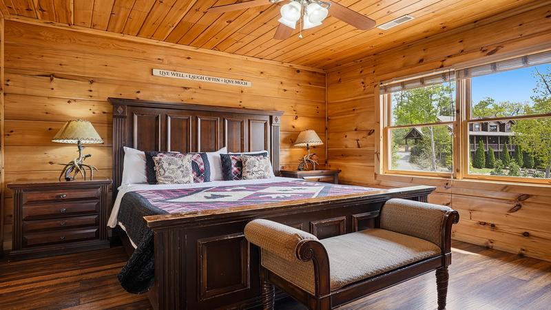 King Bedroom With Full Bath Rest on this king sized bed and enjoy the peace.