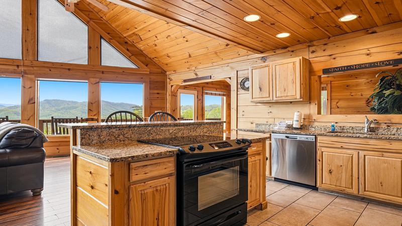 Holiday Meals Made Easy And Cheap This fully equipped cabin rental kitchen makes meals easy and cheap.