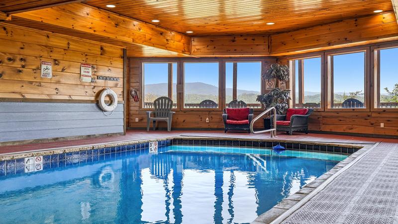 Swimming pool at your private indoor pool cabin.