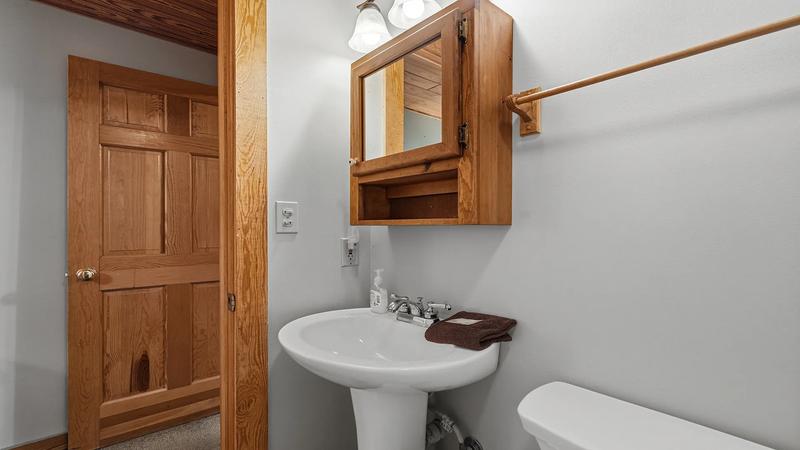 Second Bath Sink Cabin's second bath sink.