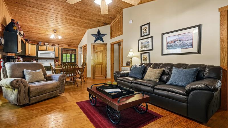 Cabin Living Room Smoky Mountains cabin living room.