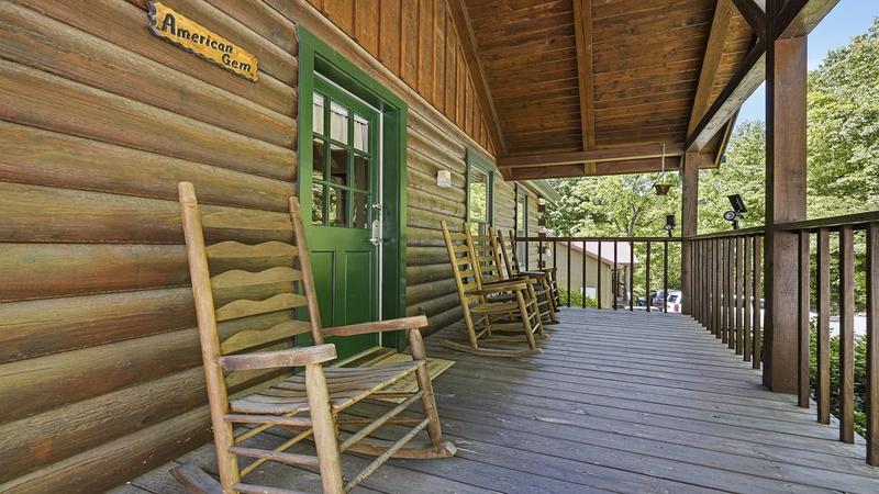Cabin Rental Porch Rockers Take a break and relax in your cabin rockers.