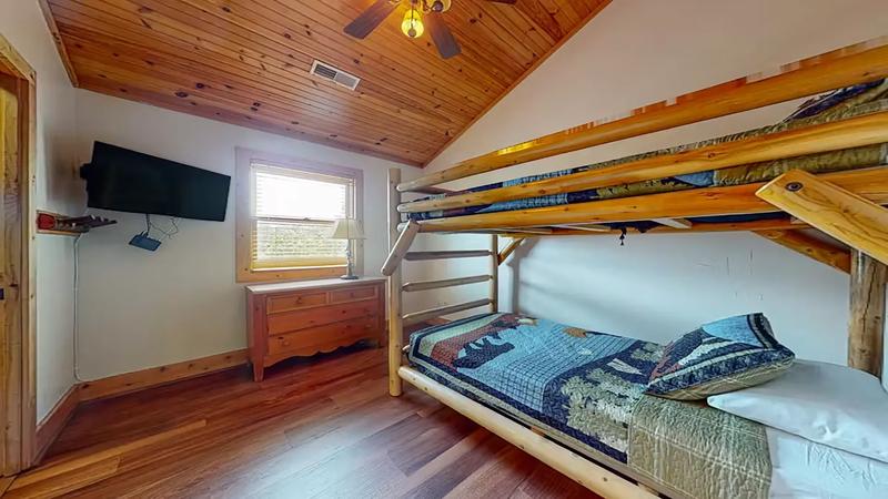 Television Bunk Bed Television for the kids to enjoy from their bunks.