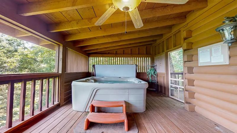 Cabin Rental Private Hot Tub Relax in the private hot tub while overlooking the beautiful Smokies.