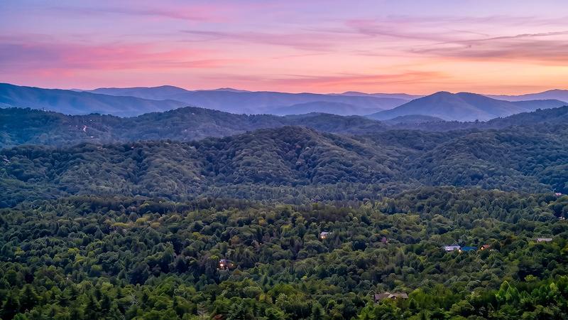 Smoky Mountain Views Views of the scenic Smoky Mountains from your rental cabin's porches.