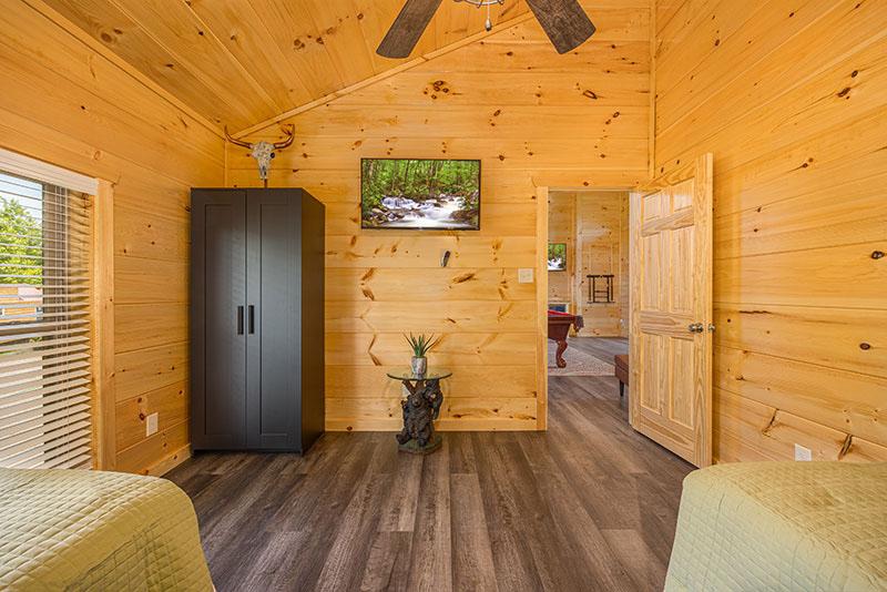 Kids love the loft bedroom. at Big Splash Lodge in Gatlinburg TN