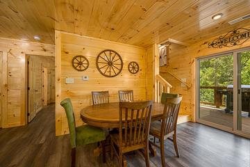 Dining room at your cabin in the Smokies. at Big Splash Lodge in Gatlinburg TN