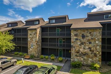 Exterior of your Gatlinburg High Chalet Condos. at A Moonlit Kiss in Gatlinburg TN