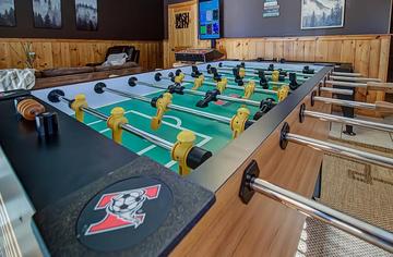 Spend family time in challenging games of foosball. at A Great Escape in Gatlinburg TN