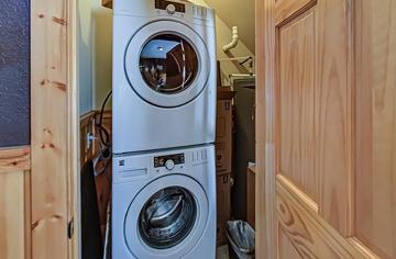 Enjoy space and cost savings with your cabin rental's washer dryer. at A Great Escape in Gatlinburg TN