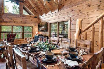 Dining room at your cacation cabin in the Smoky Mountains of Tennessee. at Alpine Oasis in Gatlinburg TN