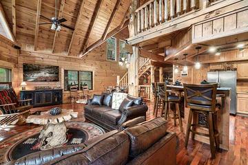 Great open living space for family vacations. at Alpine Oasis in Gatlinburg TN