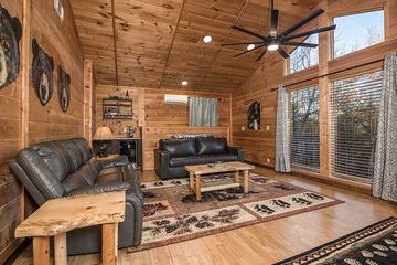 Large windows in your Smokies cabin. at Moonlight Obsession in Gatlinburg TN