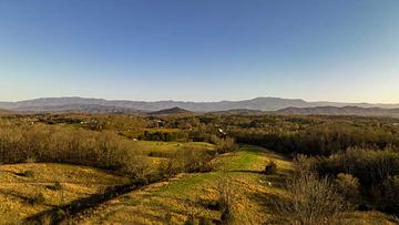 Smoky Mountains porch view. at Sunset Peak in Gatlinburg TN