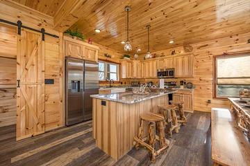 Family meals made easy at your cabin's fully equipped kitchen. at Sunset Peak in Gatlinburg TN