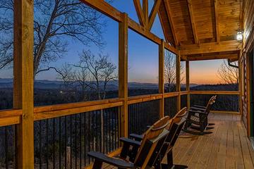 Sunset Peak cabin really lets you enjoy Smoky Mountain sunsets. at Sunset Peak in Gatlinburg TN