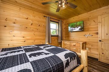 Second bedroom's tv.  at Mountain Creek View in Gatlinburg TN