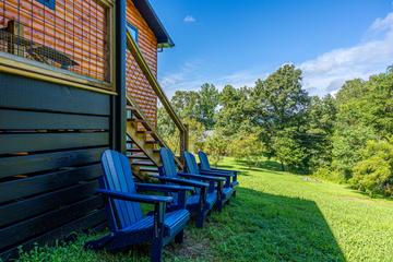 Seating out back of your cabin in the Smokies. at Mountain Creek View in Gatlinburg TN