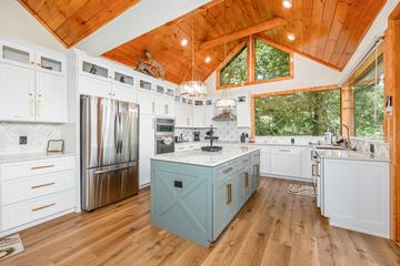 Plenty of room for large families and groups with this refrigerator. at Five Bears Mountain View Lodge in Gatlinburg TN