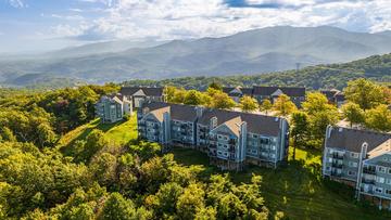 Aerial view of Smoky Mountains Summit Condos. at Smokies Summit View in Gatlinburg TN