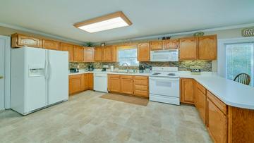 Fully equipped kitchen at your Smokies vacation home. at Bear Splashin Fun in Gatlinburg TN