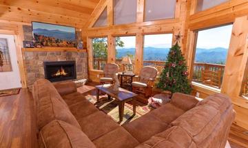 Breathtaking mountain views from your rental cabin in the Smokies. at Mother's Dream in Gatlinburg TN