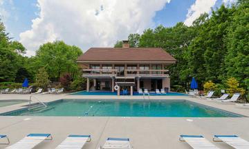 The 2nd of three pools available for your use while staying in Chalet Village Gatlinburg. at Chalet All Day in Gatlinburg TN