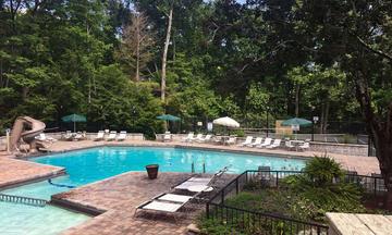 One of three pools available for your use while staying in Chalet Village Gatlinburg. at Chalet All Day in Gatlinburg TN