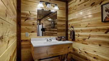 Cabin's Fourth Bathroom Fourth bedroom of your cabin in the Smokies.