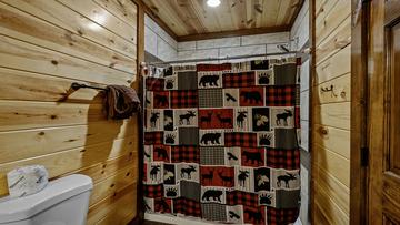 Tub And Shower Fifth Bath Your cabin's fifth bath sink.