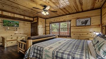 3rd Bedroom Of Eight 3rd bedroom television for late night viewing.