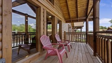 Plenty Of Porch Seating Plenty of family outdoor seating.