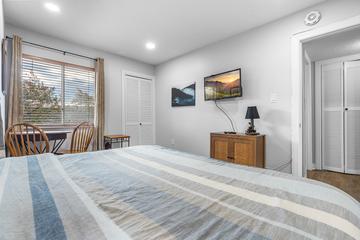 TV & King Bed Second bedroom's view of the Smoky Mountains.